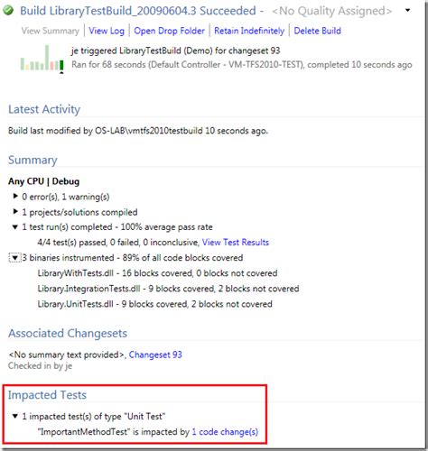 test impact analysis vsts|vsts.